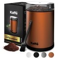 Kaffe Electric Coffee Grinder - 14 Cup (3.5oz) with Cleaning Brush. Easy On/Off, Copper KF2030